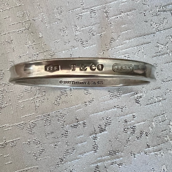 TIFFANY&CO. 1837 Sterling Silver 925 Bangle Bracelet 1997 Authentic Preloved - Picture 9 of 12